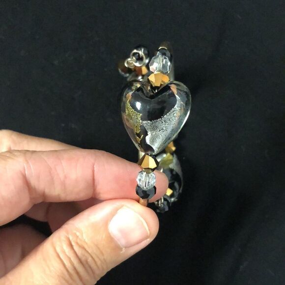 Autism Awareness Puzzle Piece Expandable Open Heart Bracelet - Picture 8 of 16